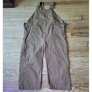 Dickies Men's Bib Overalls 54x26 Workwear Utility Water Repel Brown Bibs